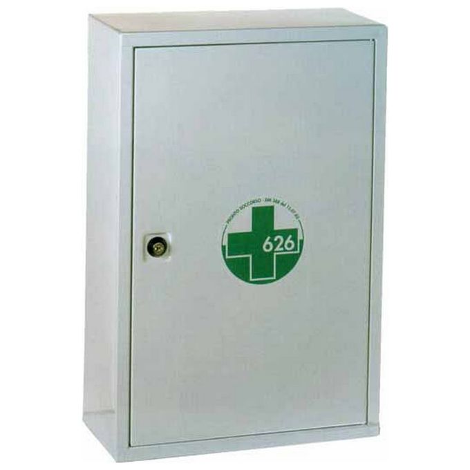 foto del prodotto armadietto pronto soccorso pvs 3 ripiani 2 vani interni bianco metallo 3 persone cps523