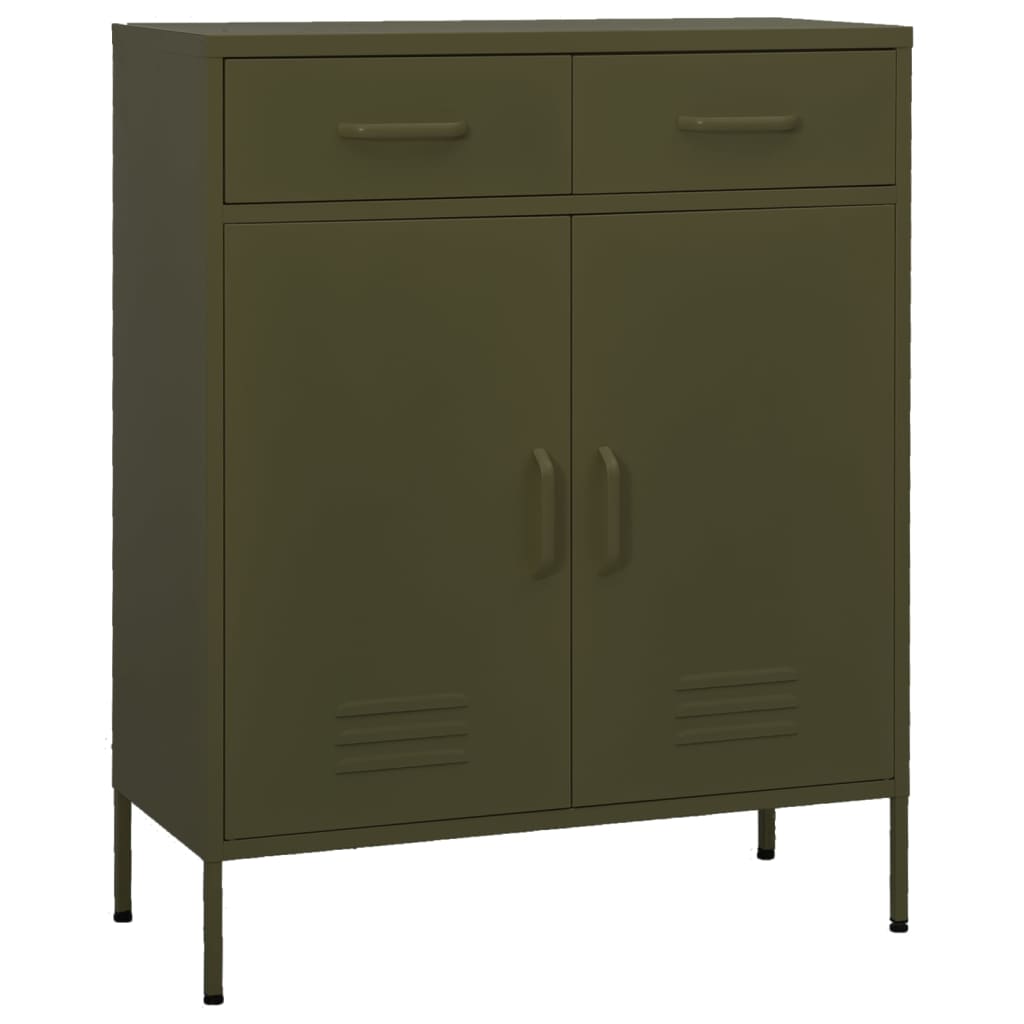 foto del prodotto armadietto verde oliva 80x35x101,5 cm in acciaio cod mxl 53309