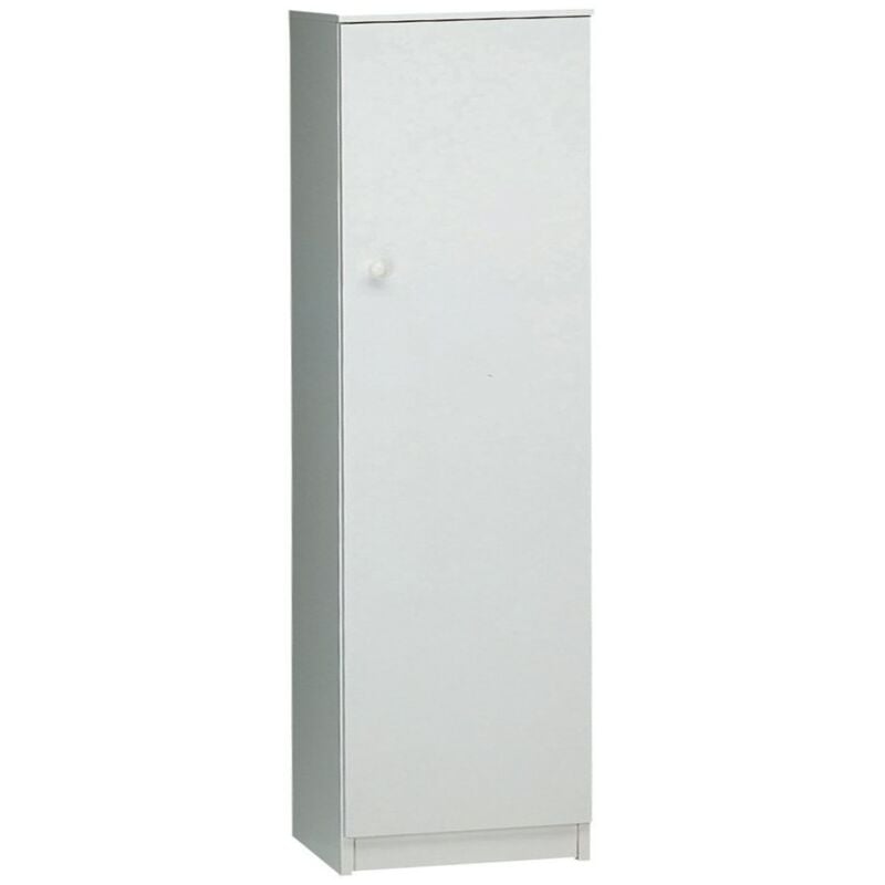 foto del prodotto armadio 1 anta 150 bianco ufficio mobile con ripiani a colonna da bagno ingresso