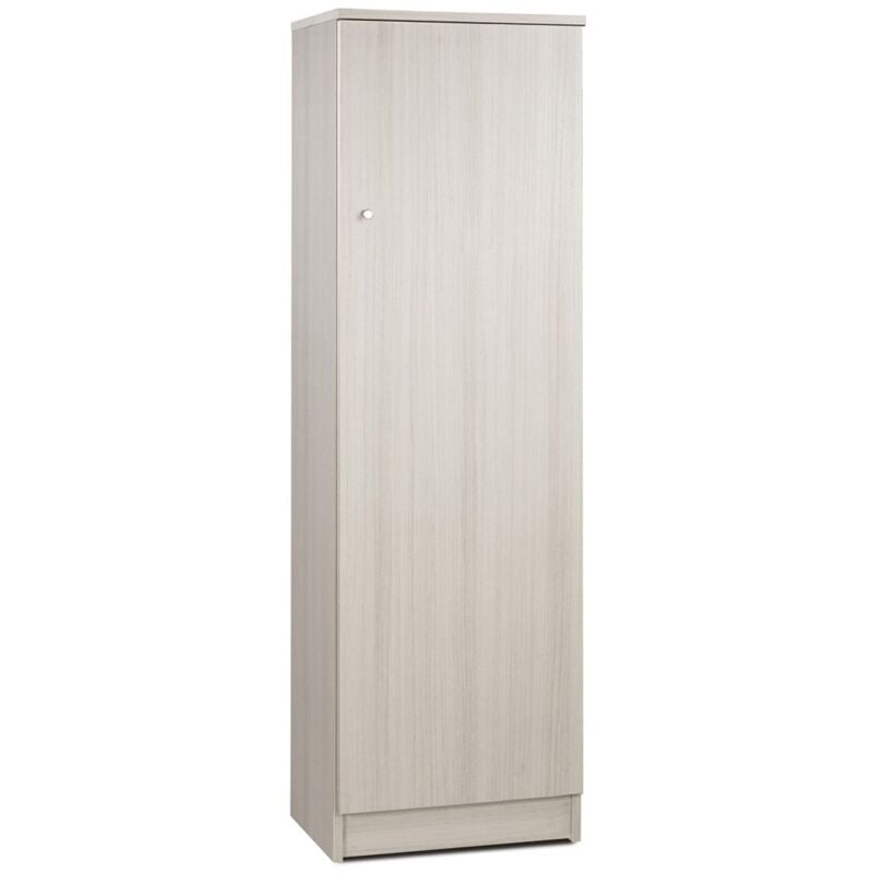 foto del prodotto armadio 1 anta 150 h mobile con ripiani multiuso da bagno salvaspazio ufficio