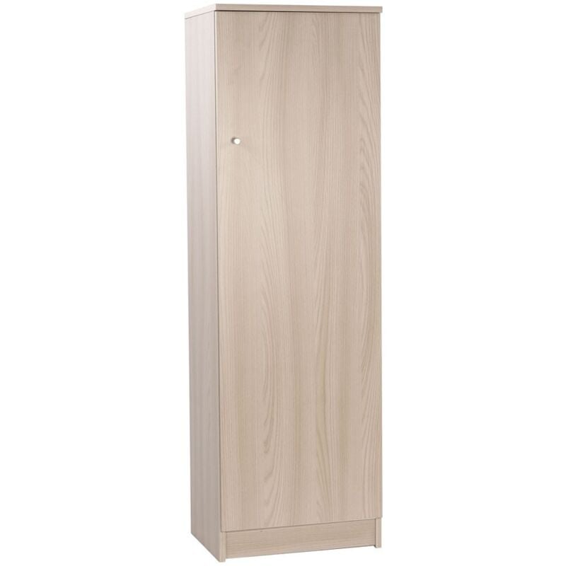 foto del prodotto armadio 1 anta 150 olmo mobile con ripiani multiuso bagno salvaspazio ufficio