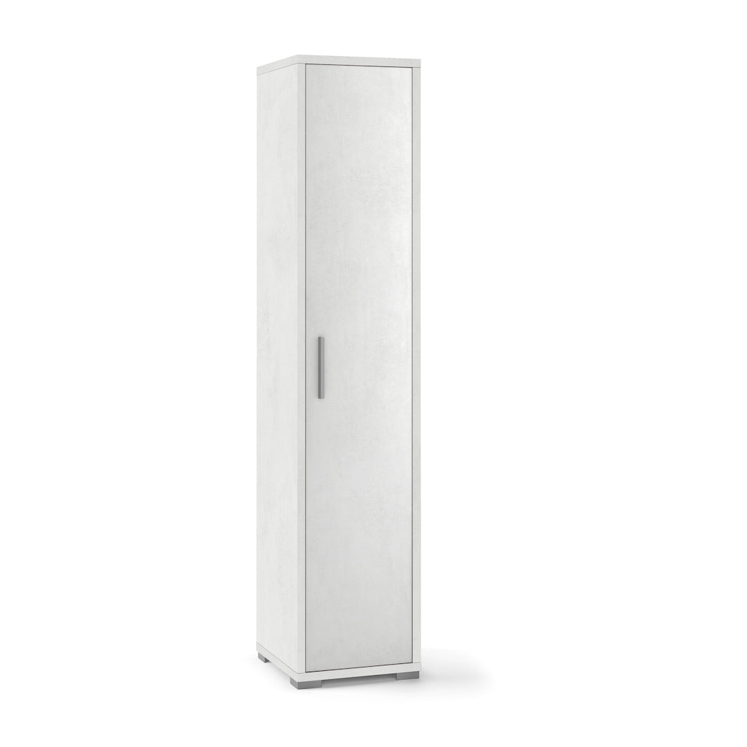 foto del prodotto armadio 1 anta 180 ossido multiuso ufficio ingresso mobile con ripiani da bagno