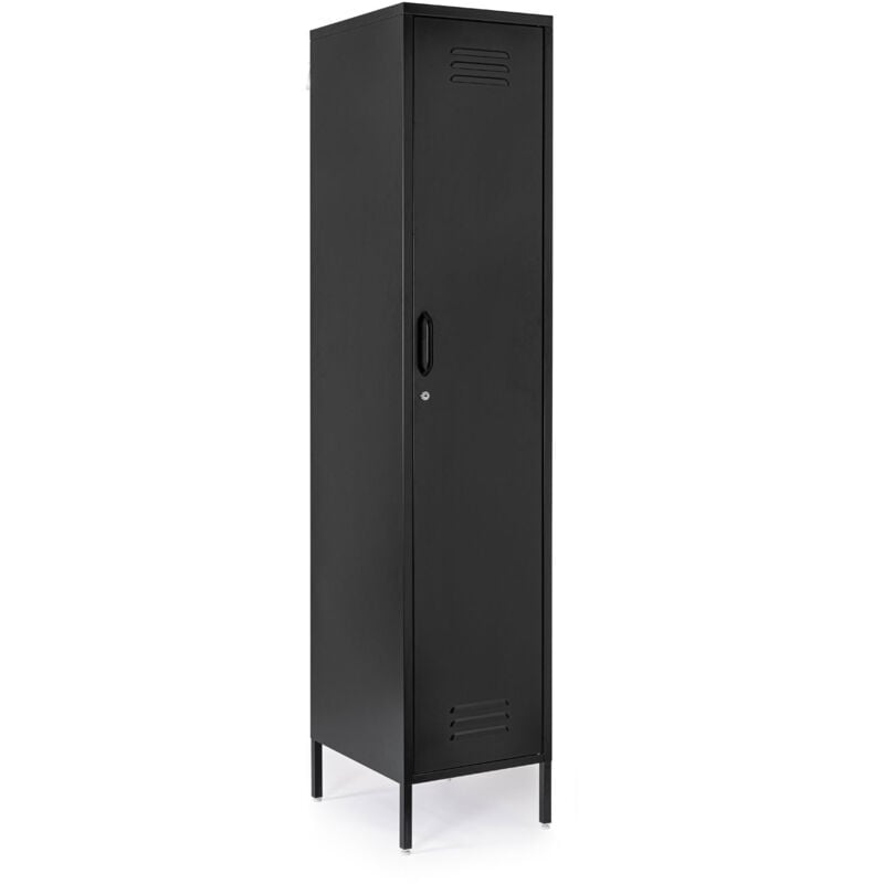 foto del prodotto armadio 1 anta cambridge colore nero cm cm 46x38x h.185