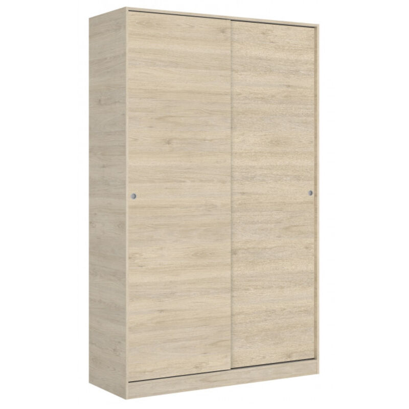 foto del prodotto armadio 120x204h cm con due ante scorrevoli rovere naturale venere