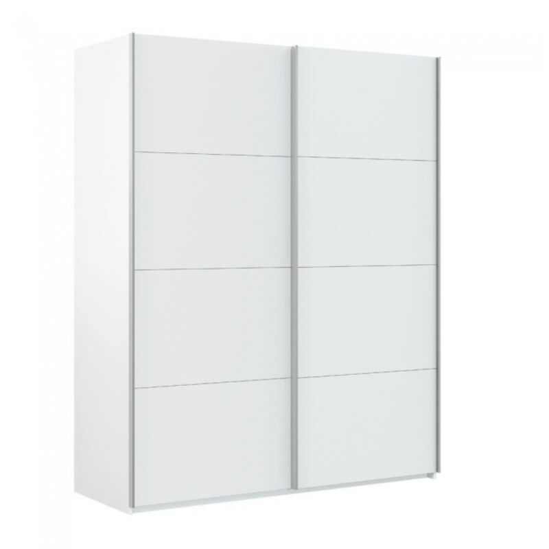 foto del prodotto armadio 150x60x200h cm con 2 ante scorrevoli bianco opaco campanula
