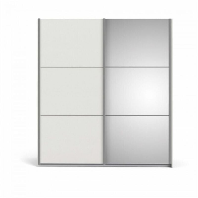 foto del prodotto armadio 182x200h cm due ante scorrevoli bianco opaco sassari
