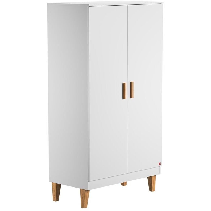 foto del prodotto armadio 2 ante con 2 ripiani e appendiabiti l100 x h186.5 cm lounge
