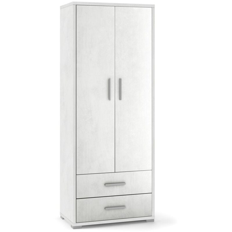 foto del prodotto armadio 2 ante con cassetti ossido ripiani ufficio documenti mobile camera letto