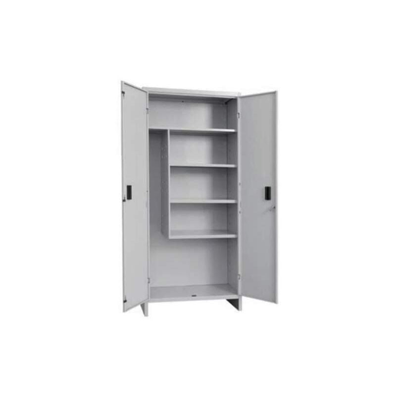 foto del prodotto armadio 2 ante portascope da interno in metallo chiudibile a chiave 80x40x180h cm