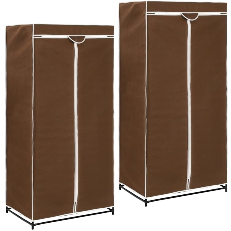 foto del prodotto armadio 2 pz marrone 75x50x160 cm vidaxl