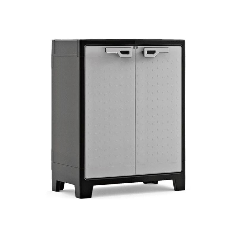 foto del prodotto armadio 2 ripiani 80x44x100 cm keter titan basso xl nero