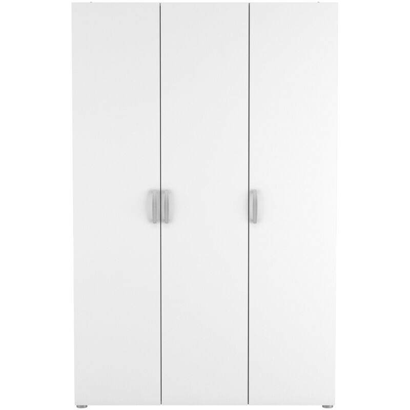 foto del prodotto armadio 3 porte con appendiabiti e scaffale l119,1 cm nano
