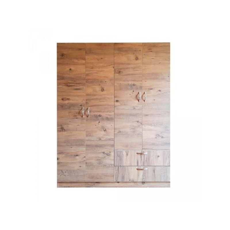 foto del prodotto armadio 4 ante e 2 cassetti grd4422023 colore rovere rustico