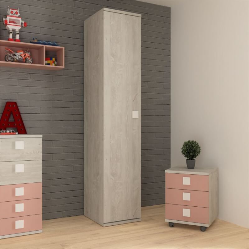 foto del prodotto armadio 45x52x223h con anta bianco consumato