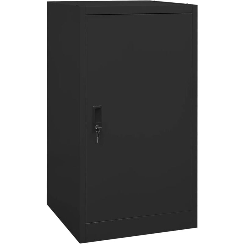 foto del prodotto armadio 53x53x105cm in acciaio con chiavi e anta vari colori colore nero