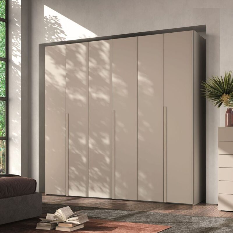 foto del prodotto armadio 6 ante battenti canapa frassinato coco 276x60,3x250h