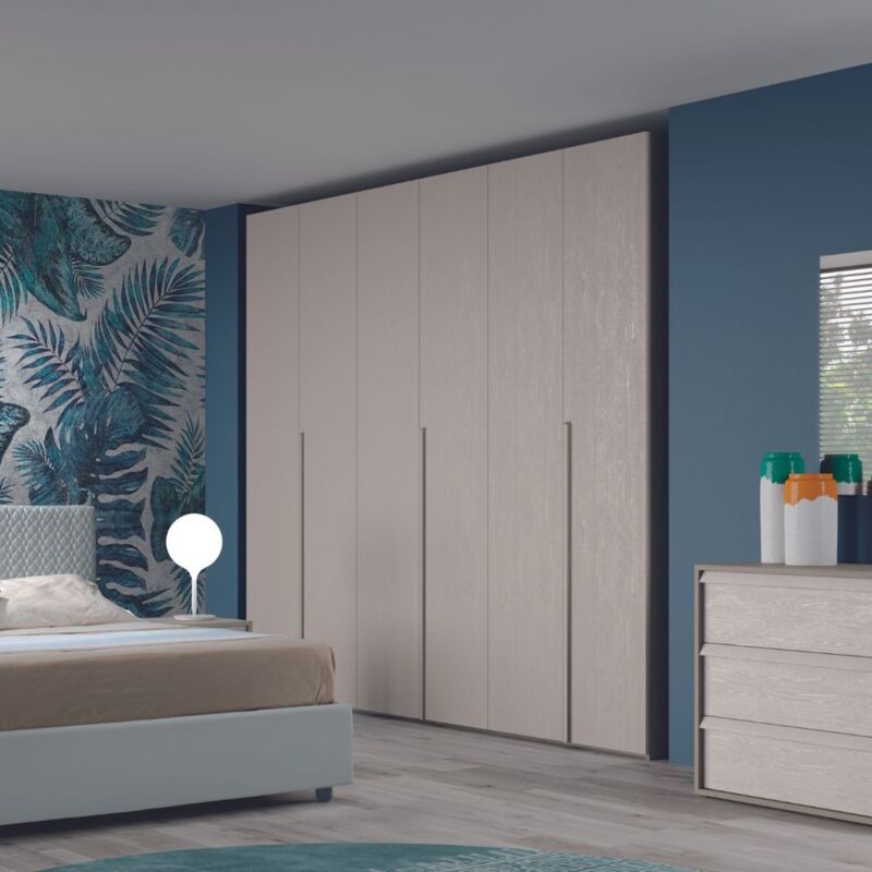 foto del prodotto armadio 6 ante battenti olmo ossido coco 276x60,3x250h