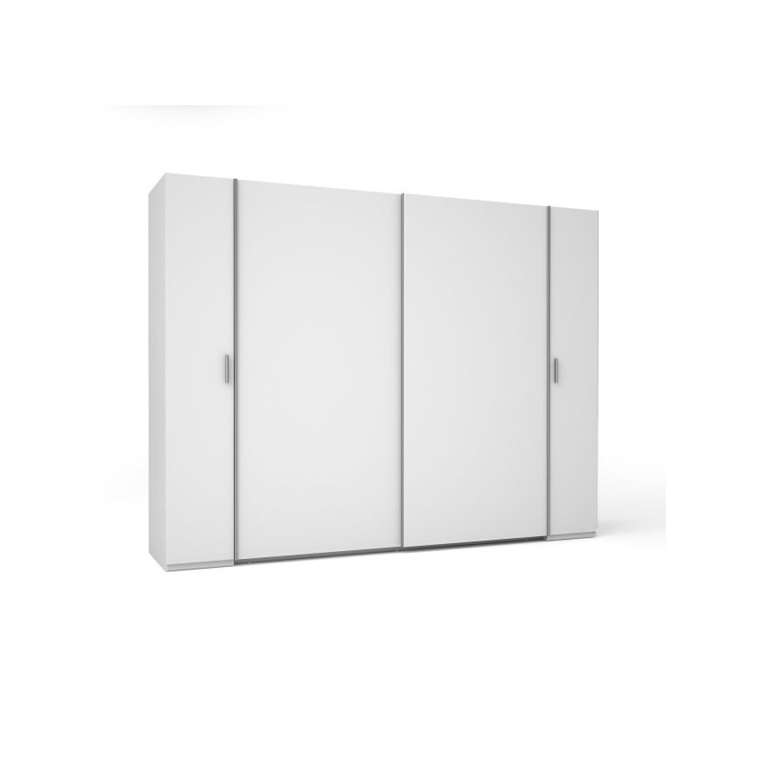 foto del prodotto armadio a 4 porte star – bianco – con guardaroba integrato – l264 cm