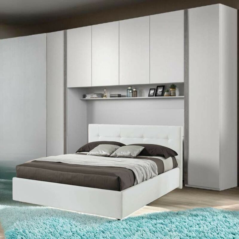 foto del prodotto armadio a ponte colore bianco frassino 288x236h cm ettore