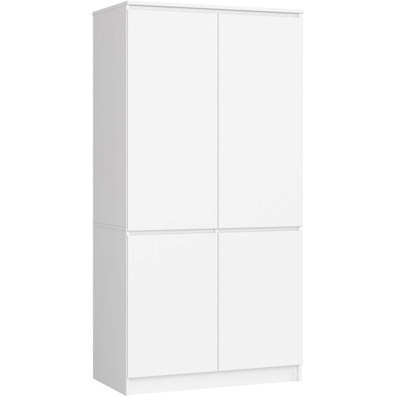 foto del prodotto armadio akord s90 4 ante bianco 90x51x180 cm