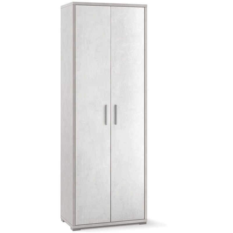 foto del prodotto armadio alto 2 ante 200 ossido bianco multiuso ufficio mobile camera cameretta
