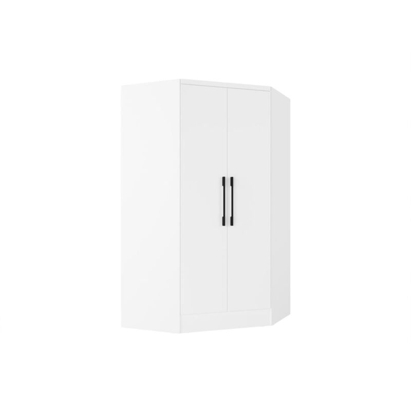 foto del prodotto armadio angolare 2 ante l101 cm bianco aurali