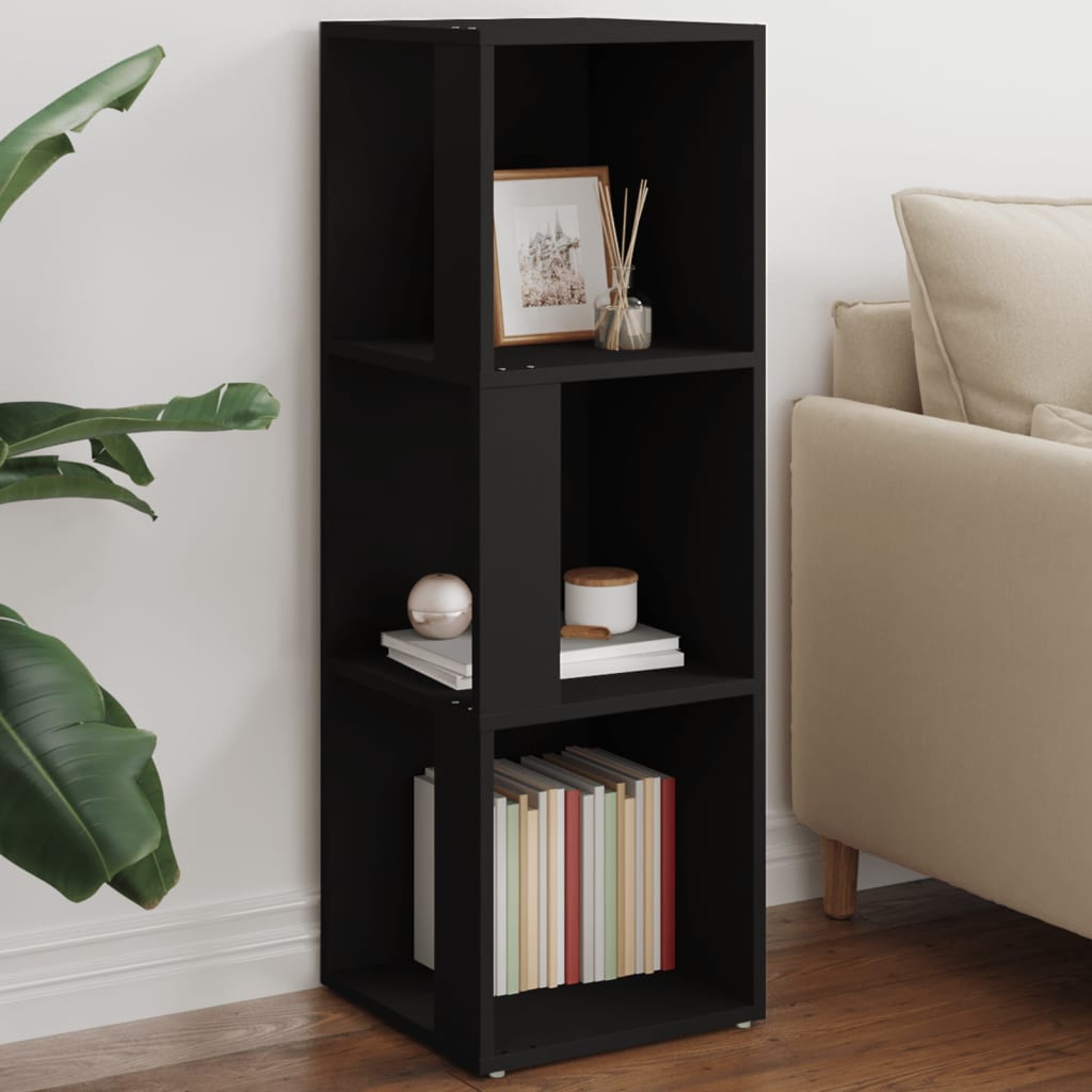 foto del prodotto armadio angolare nero 33x33x100 cm in truciolatocod mxl 79305