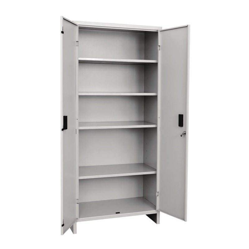 foto del prodotto armadio armadietto tutto piani 4 ripiani mensole 80 x 40 x h179 metallo grigio