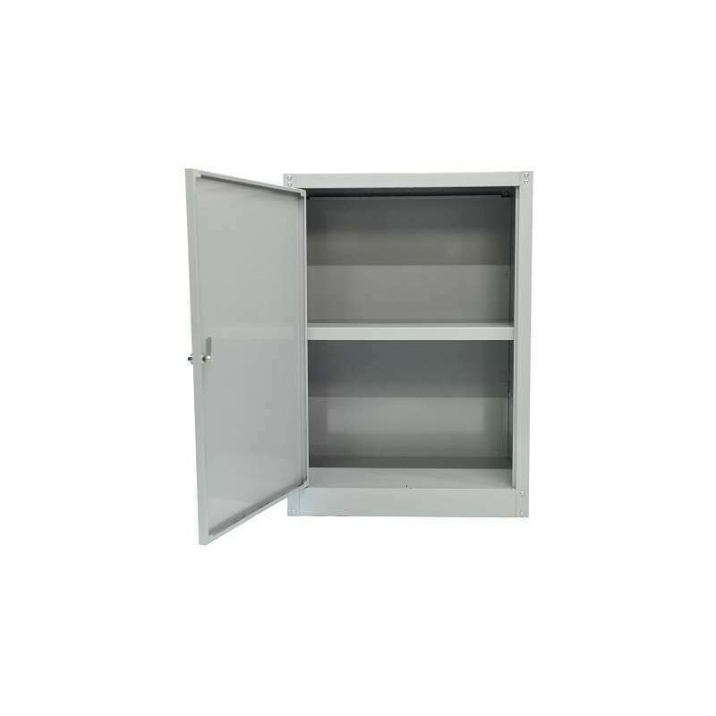 foto del prodotto armadio basso in metallo con 1 anta e 1 ripiano 60 x 40 x h84 cm