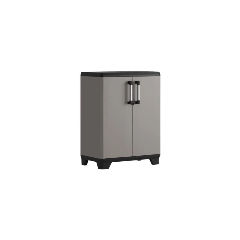 foto del prodotto armadio basso keter sistema new in polipropilene grigio 68x39x90 cm