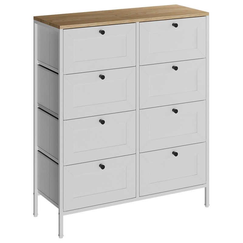 foto del prodotto armadio belaro, bianco, 80 x 95 cm con 8 cassetti, vicco