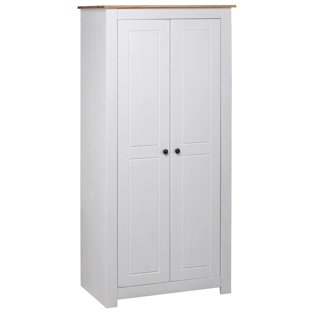 foto del prodotto armadio bianco 80x50x171,5 cm legno massello pino panama range vidaxl