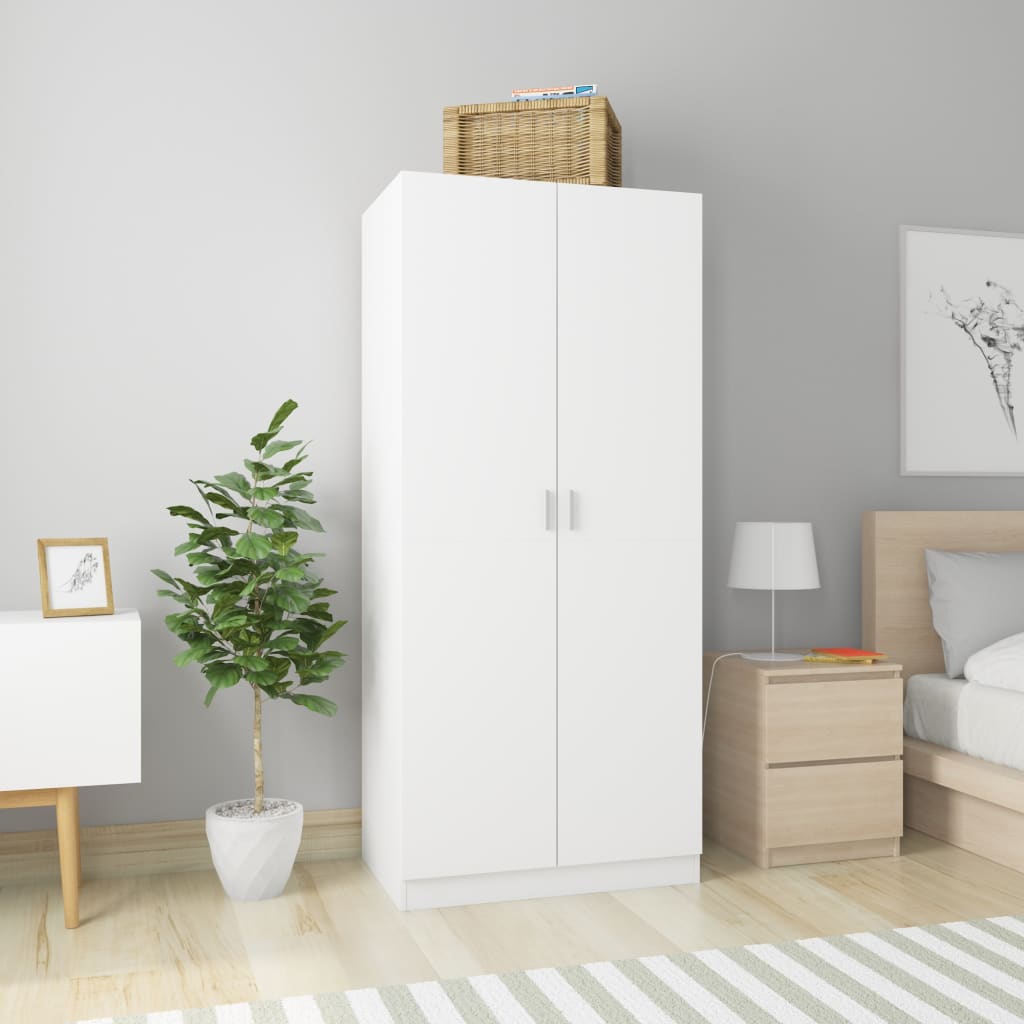 foto del prodotto armadio bianco 80x52x180 cm in legno multistratocod mxl 130110