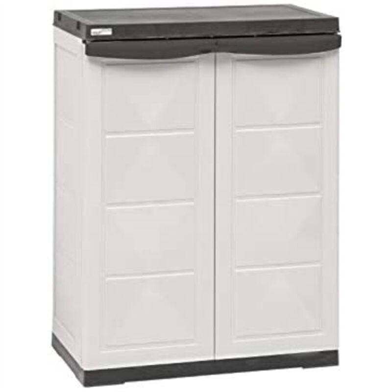 foto del prodotto armadio box basso leader cilvani in resina plastica per esterno 65x37x85