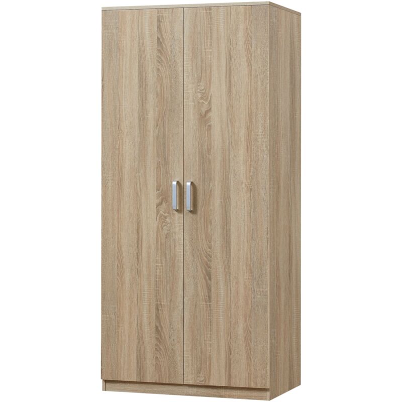 foto del prodotto armadio camera da letto armadio moderno contenitore senza tempo 1 ripiano mdf 176 x 80 x 52 cm effetto rovere sonoma