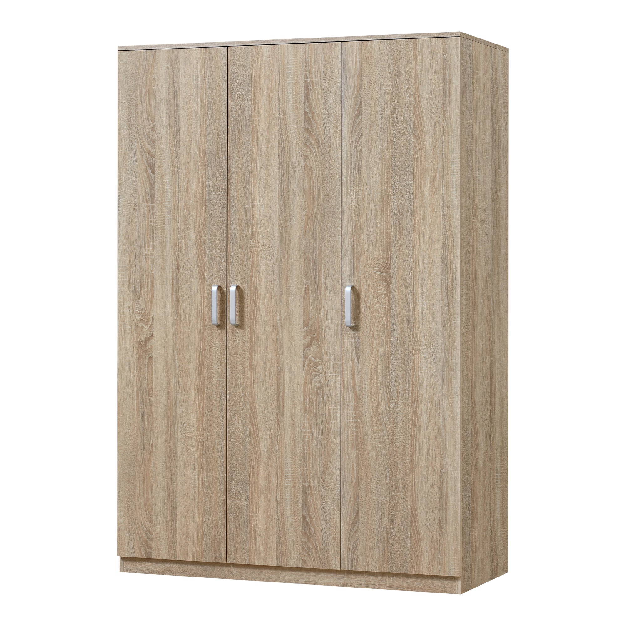 foto del prodotto armadio camera da letto armadio moderno contenitore senza tempo 4 ripiani in mdf 176 x 120 x 52 cm effetto rovere sonoma 03 0006368
