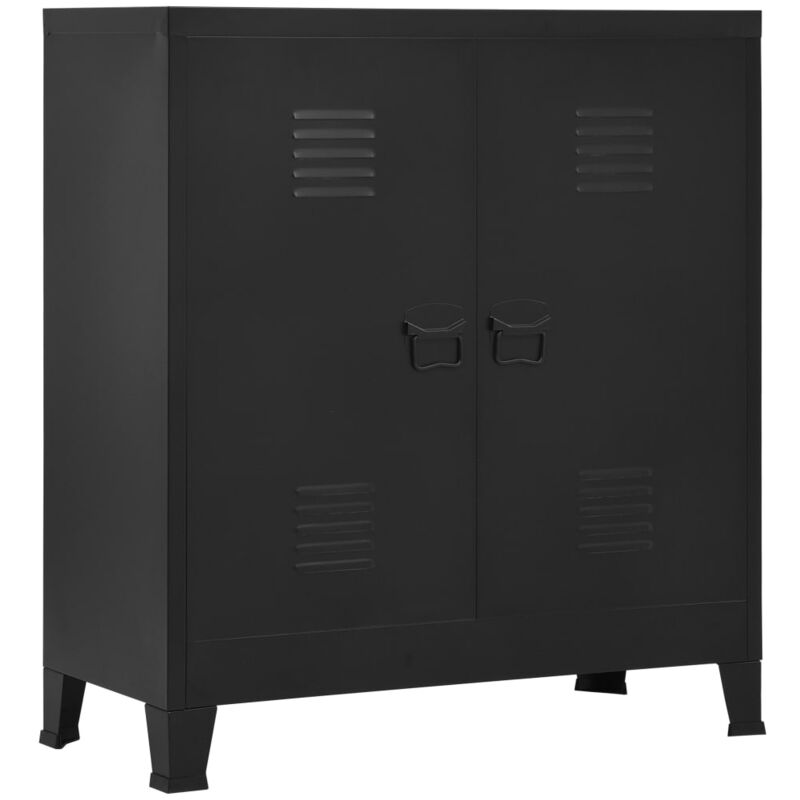 foto del prodotto armadio classificatore industriale 90 x 40 x 100 cm in acciaio nero