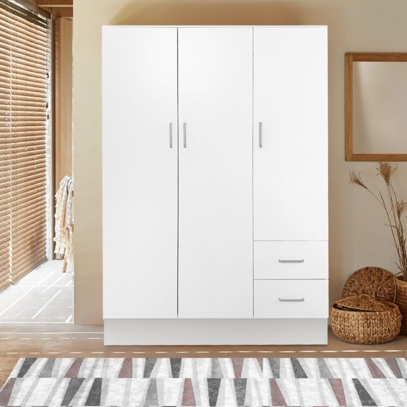 foto del prodotto armadio cm 120x50 h. 170 bianco opaco