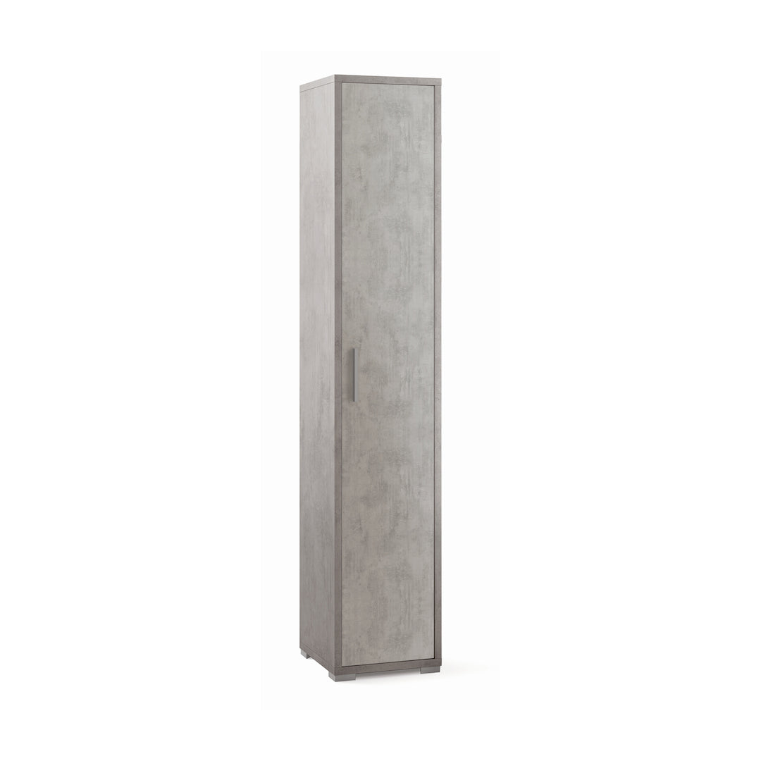 foto del prodotto armadio colonna 1 anta 39x41x199h cm in kit di montaggio colore cemento