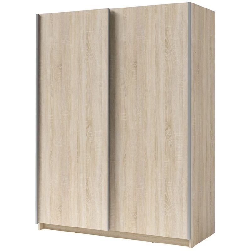 foto del prodotto armadio con 2 porte scorrevoli collezione gozu colore rovere sonoma 180 x 198 x 62 cm