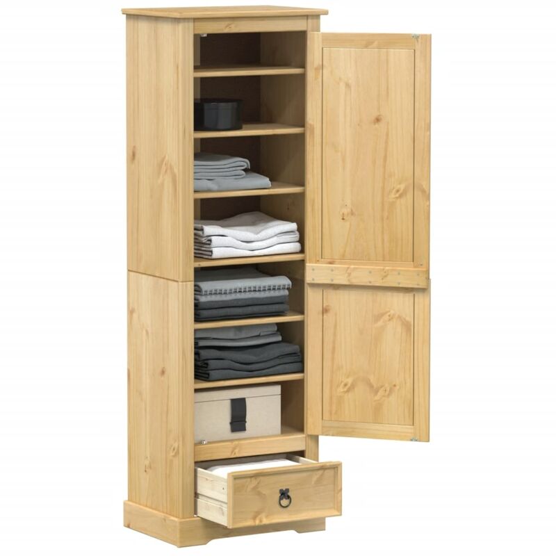 foto del prodotto armadio corona 55x38x170 cm in legno massello di pino vidaxl