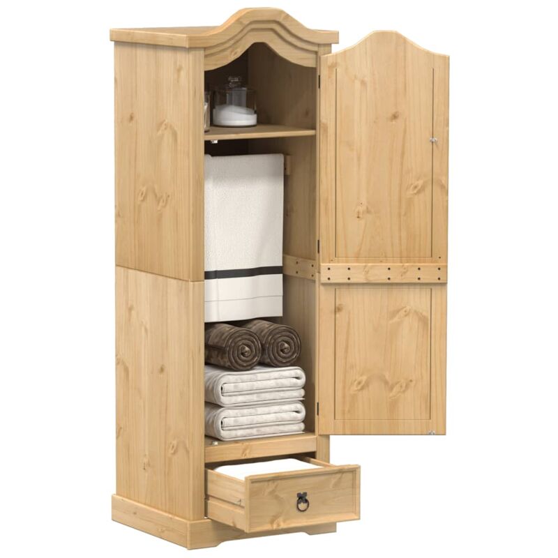 foto del prodotto armadio corona 55x52x170 cm in legno massello di pino vidaxl
