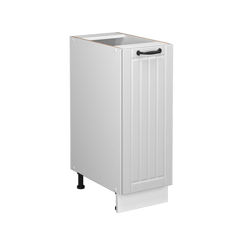 foto del prodotto armadio cucina dispensa alto fame line, bianco casa di campagna, 30 cm senza piano di lavoro vicco