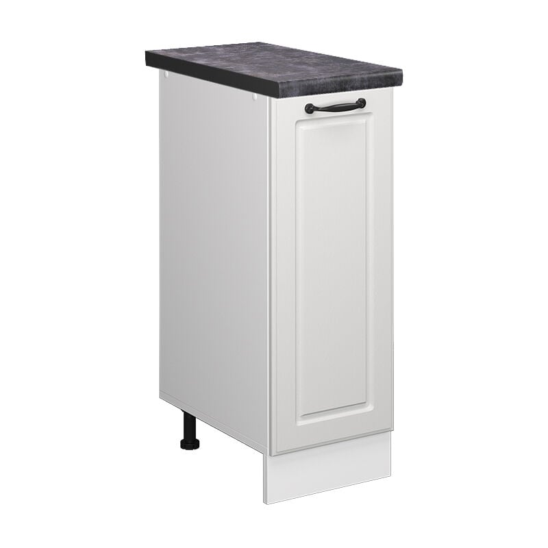 foto del prodotto armadio cucina dispensa alto r line, bianco casa di campagna, 30 cm , pl antracite vicco