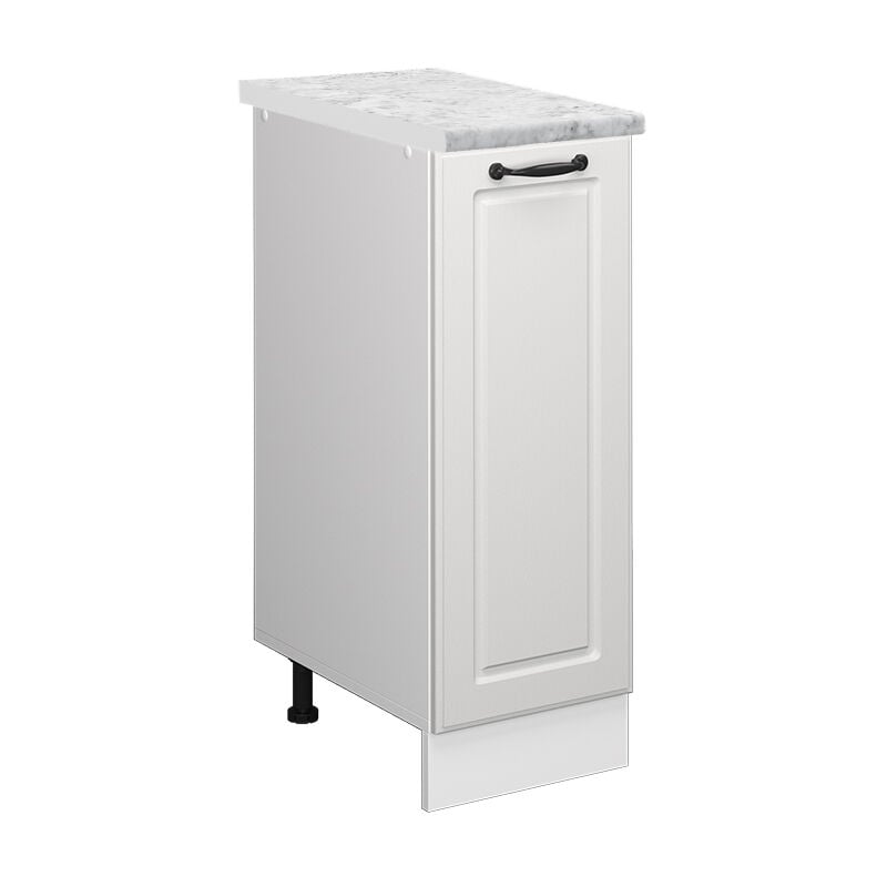 foto del prodotto armadio cucina dispensa alto r line, bianco casa di campagna, 30 cm pl marmo, vicco
