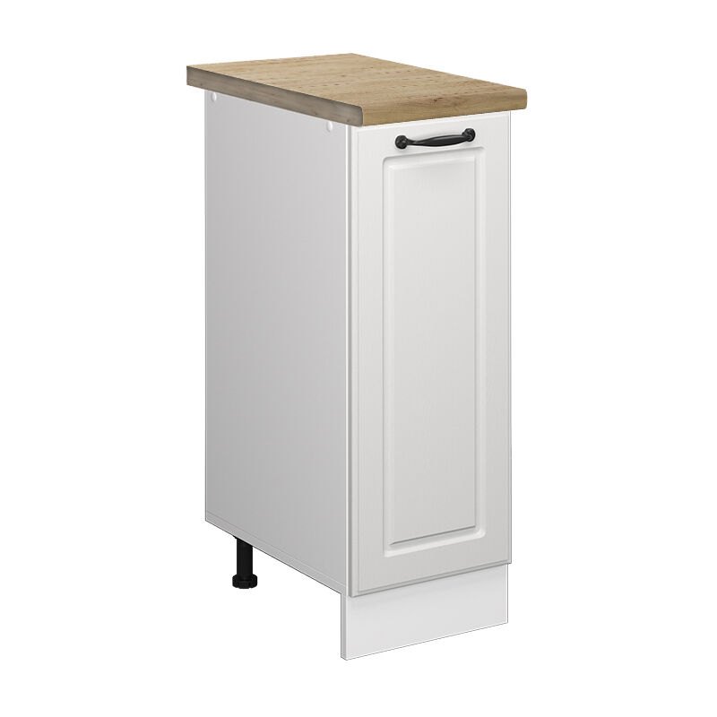 foto del prodotto armadio cucina dispensa alto r line, bianco casa di campagna, 30 cm , pl rovere vicco