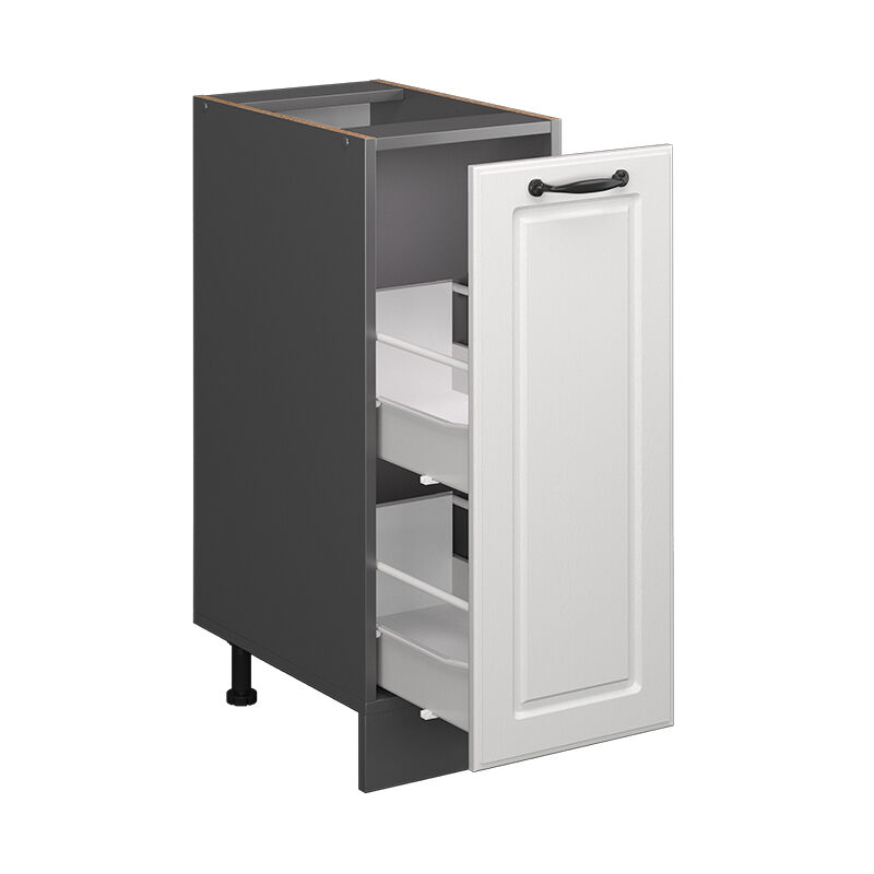 foto del prodotto armadio cucina dispensa alto r-line, bianco casa di campagna, 30 cm senza piano di lavoro vicco