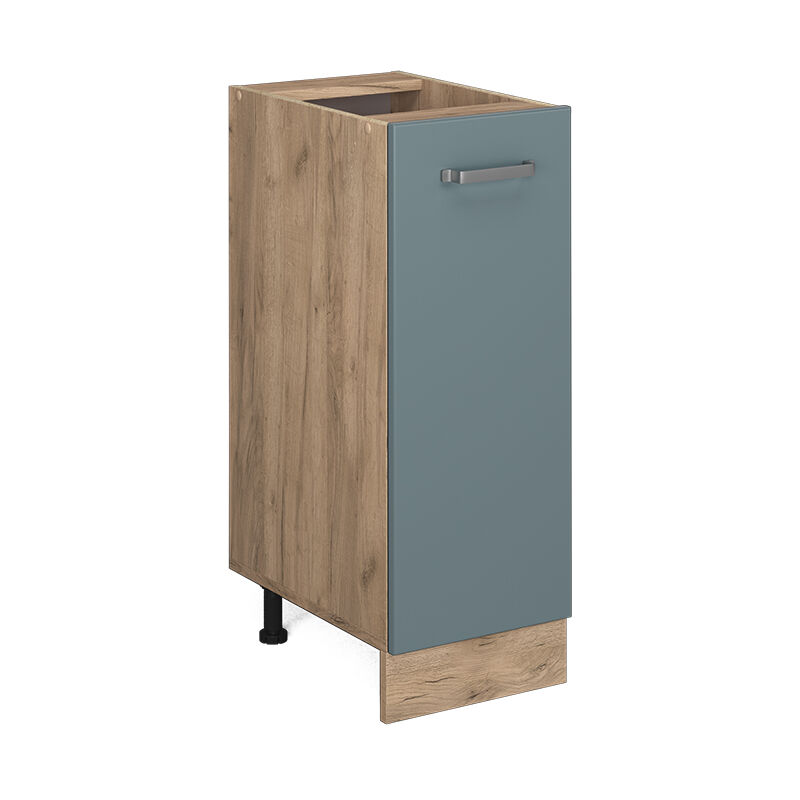 foto del prodotto armadio cucina dispensa alto r line, grigio blu, 30 cm senza piano di lavoro vicco