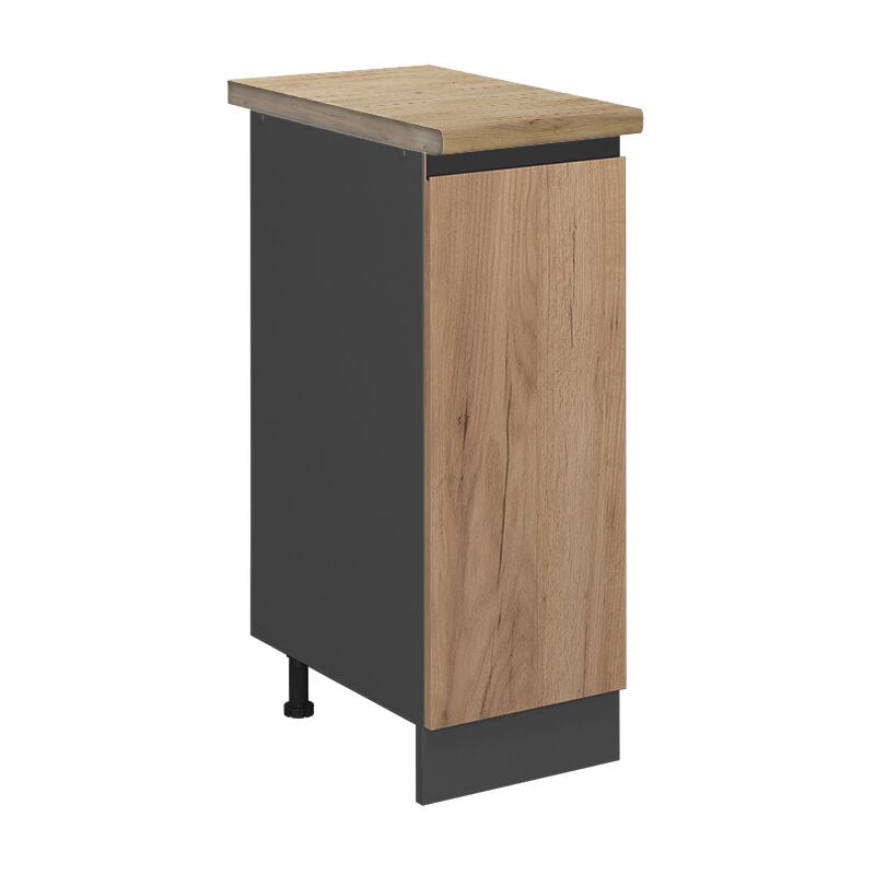 foto del prodotto armadio cucina dispensa alto r line, quercia dorata, 30 cm , pl rovere, vicco