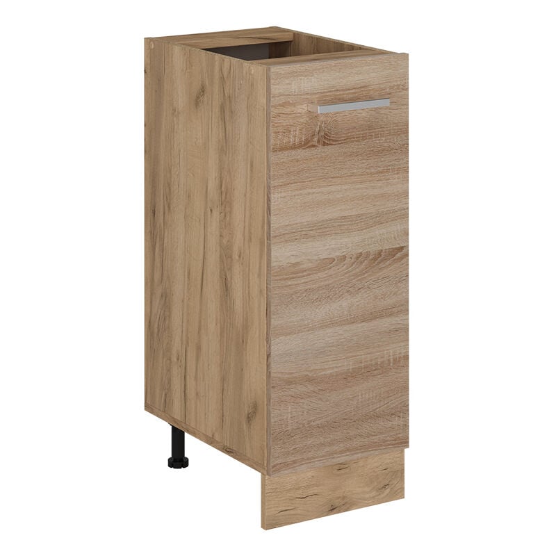 foto del prodotto armadio cucina dispensa alto r line, sonoma, 30 cm senza piano di lavoro vicco